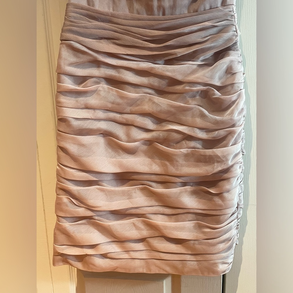 ML Monique Lhuillie Bridesmaids Dress. Dusty Rose Color Size 4 - Picture 14 of 15